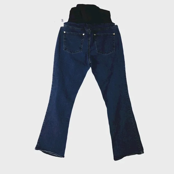 Indigo Blue Women's Denim Maternity Jeans Size Petite Small PS Secret Fit Belly - Picture 3 of 7